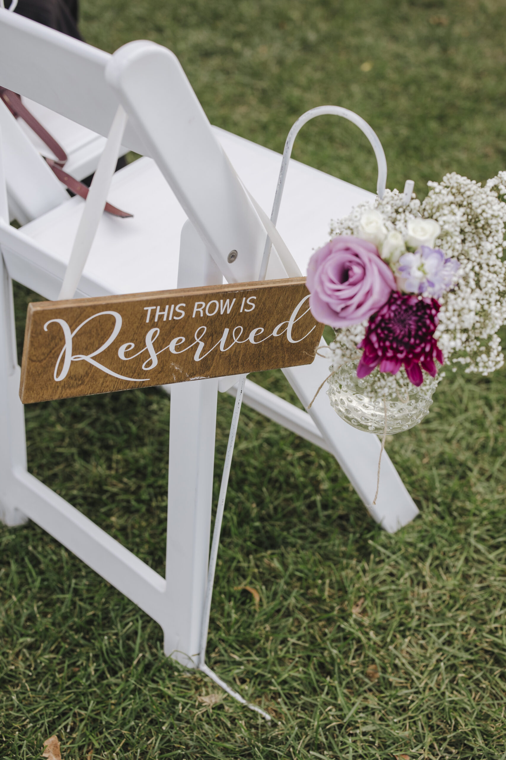 Reserved Aisle Sign - Venue 5126
