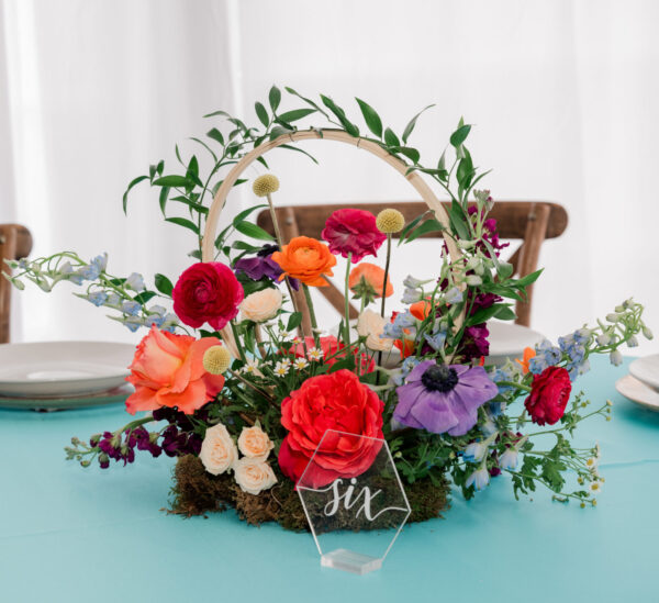 Table Numbers - Octagon Plexiglass with White Lettering