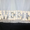 "Sweets" White Illuminated Sign