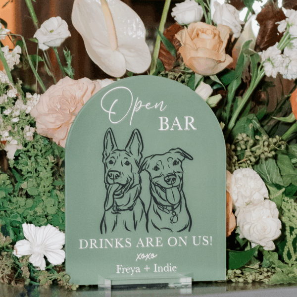 Custom Bar Sign - Pet Open Bar