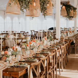 Alternative view of Ladder with Boho Shades + Bulbs