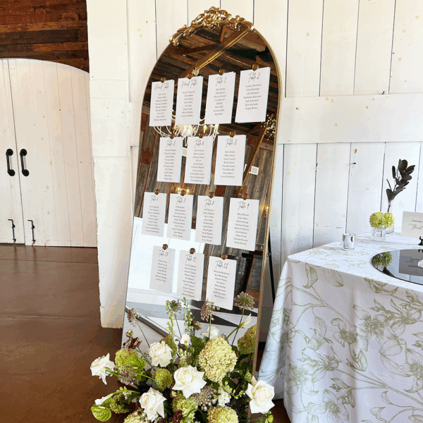 Gold Mirror Seating Chart