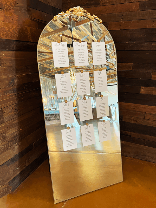 Gold Mirror Seating Chart - Image 2