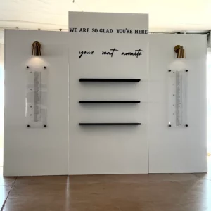 Black and White Modern Seating Chart