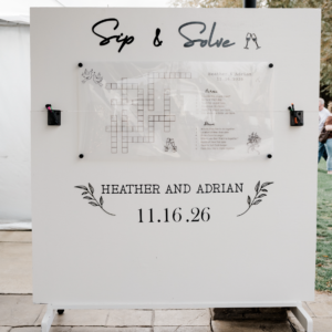 Sip & Solve Custom Crossword Puzzle