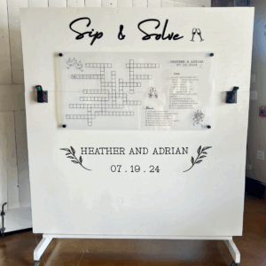 Sip & Solve Custom Crossword Puzzle