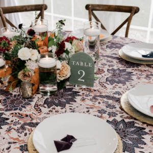 Table Numbers -  Olive Acrylic Rounded