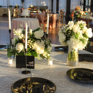 Alternative view of Classic Black & White Package - Guest Table